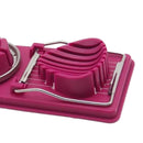 2 in 1 Egg Slicer Chopper Ginger Cutter Salad Cooking Kitchen Tool Purple