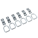 Set Of 6 -on Forged D-Rings For Trailer, Truck, Tie-down Ring Durable