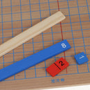 Addition & Subtraction Board Montessori Maths Teaching Aids +10Pcs Beads Bar