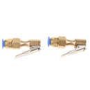 1 Pair Car Bike Air Compressor Chuck Nozzle 8mm Clip On Tyre Valve Connector