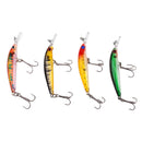 4pcs 7cm 4g Popper Floating Hard Plastic Fishing Lure Bait Hook
