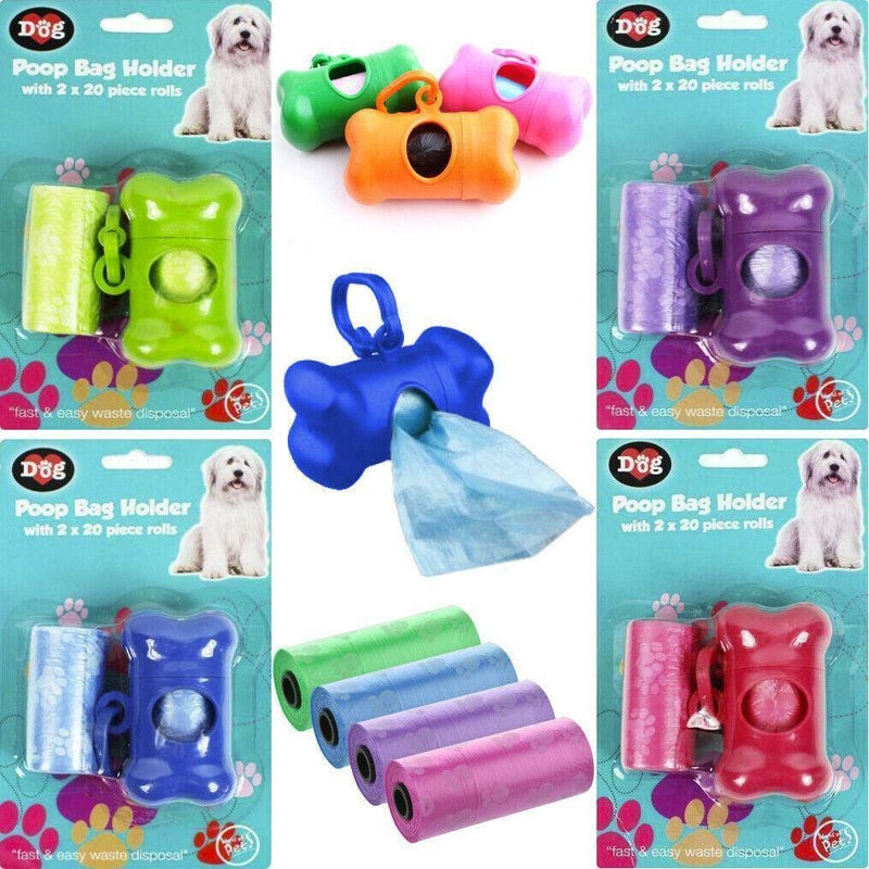 Ã°Å¸â€Â¥ Dog Poo Waste Bag Rolls Holder Dispenser Lead Attachment Key Clip Poop Scoop