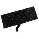 Black Plastic Notebook Keyboard for Macbook A1425, Small Enter Key, UK Layout