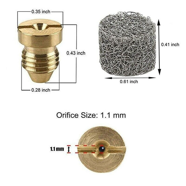 Foam Cannon Orifice Tips Nozzle For Snow Foam Lance 3000 Psi 1.10Mm Orifice
