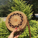 Hand-Woven Female Summer Rattan Sling Beach Straw Holiday Casual Bag Variat