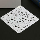 Star Theme Hollow Lace Ruler Embossing Template DIY Photo Album Draw Tool