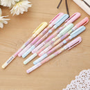 2x Cute Highlighter Pen Marker Stationary Point Pen Ballpen 6 Colors FT ~