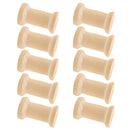 10 Pieces/Set Wooden Spools Unfinished for Craft Projects Natural Color