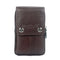 New Portable Soft Leather Belt Purse Bag With Zip Pockets and Phone Pocket for
