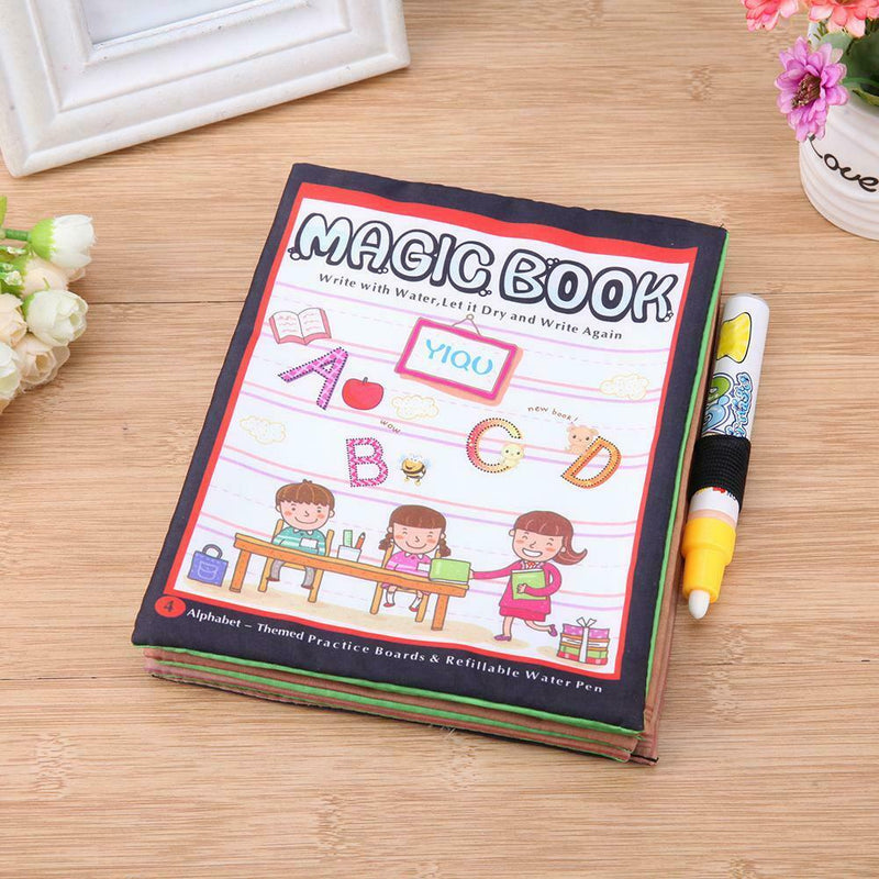 Kids Letter Printed Coloring Magic Book Painting Doodle Water Drawing Book