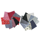 16x Mixed Cotton Patchworks Fabrics Sewing Cloth Patches for DIY Kimono Bags