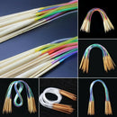 Multicolor Tube 18 Size/Set Bamboo Circular Crochet Knitting Needles Set 12