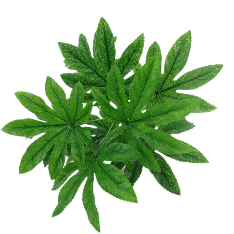 1 Stem Artificial Green Fern leaf Bush Brunch for Wedding Greenery Plant