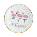 Creative Flamingo Design Food Snack Dish Ceramic Plate Sauce Seasoning Dish