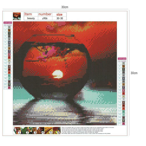 5D DIY Full Drill Diamond Painting Cup Landscape Cross Stitch Kits (z906)