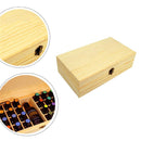 25 Slots Oil Aroma Storage Wooden Case Box Essential Organizer Container Display