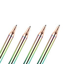 Retractable Ballpoint Pens, Luxury Rainbow Click Metal Pen Black Ink Pens 1 P4R5