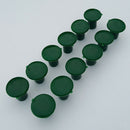 48x Green Plastic Cane End Caps Safety Cane End Caps Bamboo Protectors