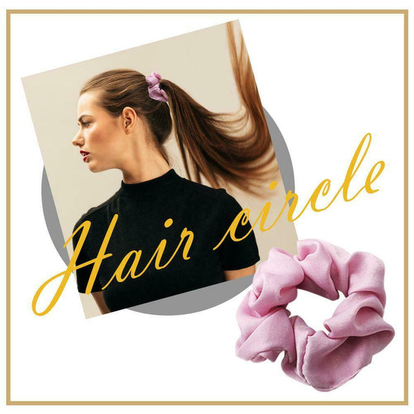 Women Hair Rings Satin Cloth Scrunchies Ponytail Holder Hairband (Style 3) A#S