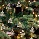 10pcs/bag DIY Wooden Clip Christmas Tree Pendant Handmade Pendant Gifts (F) A