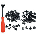 40pcs Push-type Plastic Bumper Fender Rivet Clips +1pcs Steel Fastener Remo