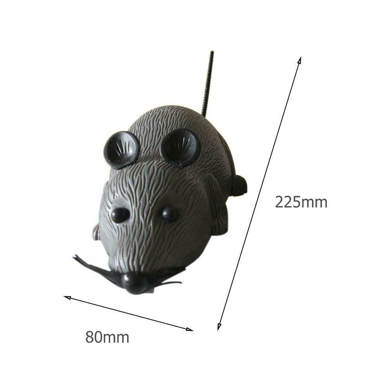 Pull Mini Simulation Cartoon Mouse Lifelike Rat Cat Toys Funny Trick Toys Gift