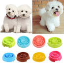 Interactive Dog Slow Feeder Anti-gulping Bowl Non Slip Food Maze--Blue