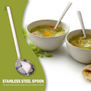 Stainless Steel Soup Spoon Kitchen Long Handle Colander Hot Pot Spoons