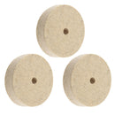 3Pcs Buffing Polishing Wheel Fiber Grinding Wheel with 10mm Bore Fits for Bench