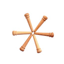 6x Maplewood Bridge End Pins Cones for Acoustic Guitars / String Pegs / Plain