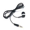 Universal 3.5mm Single Side In Ear Headset Mono Wire Earbud Earphone Headphone