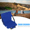 Outdoor Cushion Chair Camping Beach Foldable Seat Pad with Backrest (Blue)