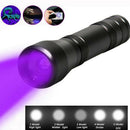 6000Lm LED ZV Flashlight ZV Light Torch 5Mode Zoomable 395nm Blacklight 18650 OZ