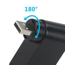2 Port USB 2.0 Mini Rotate 360 Splitter Adapter Hub For PC Notebook