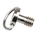 1/4" D-Ring Screw Adapter Stainless Steel For DSLR Camera QRS Monopods