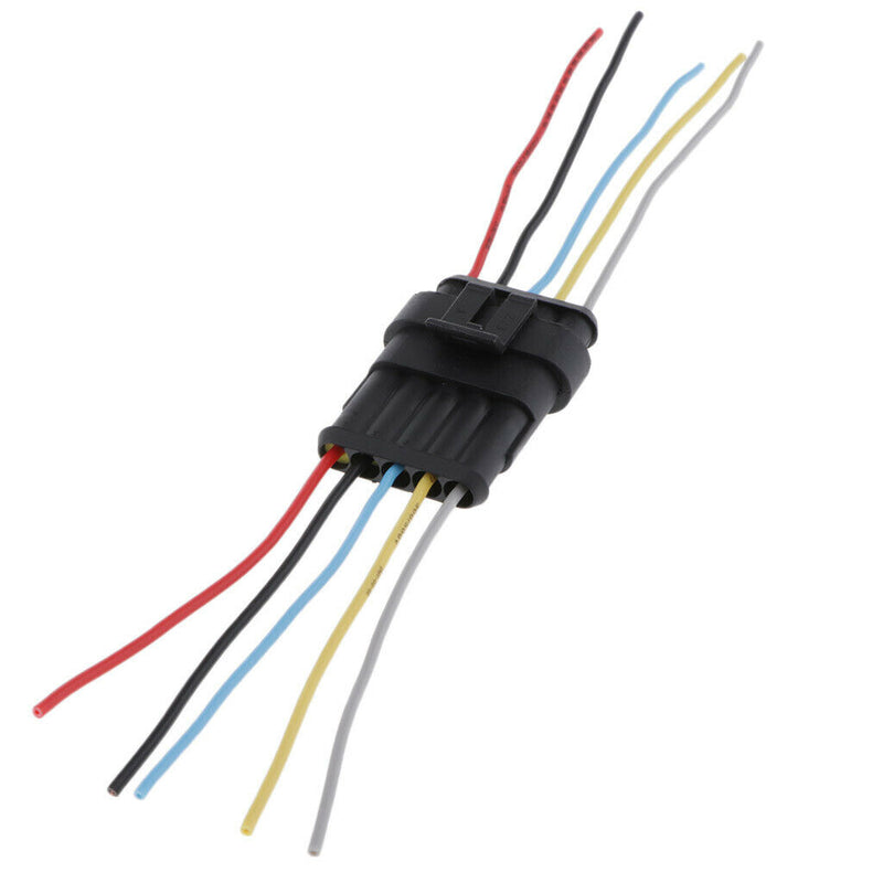 High Performance Car 5pin HID Wire Plug Anti-water w/ 14AWG Cable Cord