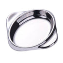 Metal Seasoning Dish Vinegar Sugar Spice Dipping Bowl Appetizers Plate Oval