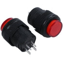 2 Pcs 4 Terminals Red LED Lamp Momentary Push Button Switch DC 3V F7C3
