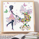 5D DIY Special Shaped Diamond Painting Girl Embroidery Craft Kit Home Decor