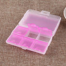 Travel Tablet Pill Medicine Dual Layer 6 Compartments Dispenser Box(Pink)