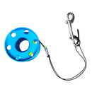 Lightweight Aluminum Alloy Scuba Diving Finger Spool Reel 50m Line Bolt Snap