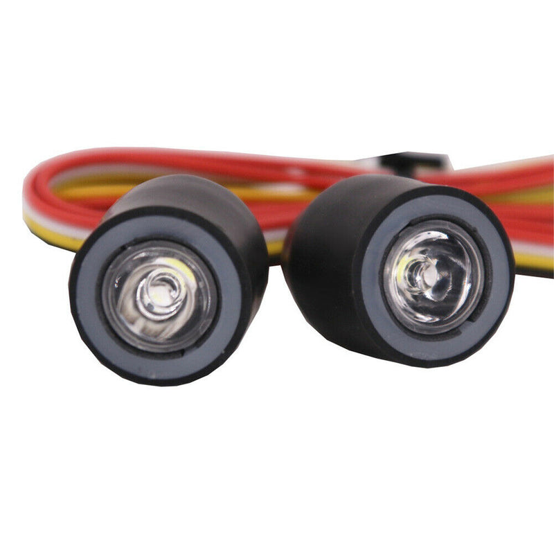 LED Headlamps for 1/10 RC Crawler Car SCX10 TRX4 D90 Jeep Wrangler Accessory