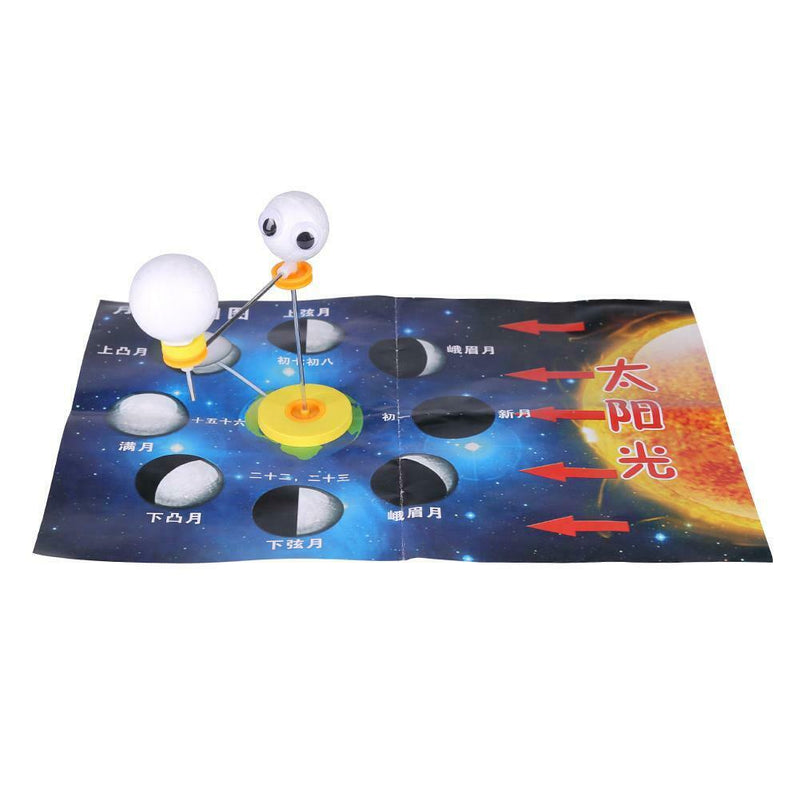 Kids DIY Moon Phase Cause Science Experiment Astronomy Training School Toys