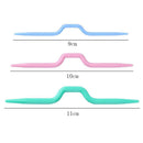 3pcs Plastic Twist Curved Needles Scarf Sweater Knitting DIY Weaving Tool