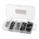 500Pcs Fishing Crimps Sleeves Full Size Kit Leader Rigging Tackle Connector