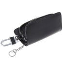 Realistic Leather Men's Car Key Bag Zipper Bag Storage Bag Car Key Bag Wal3C