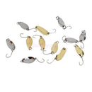 Lot 12 Carp Fishing Spinner 2.5/3.5/5g Hard Bait Spoon Hook Metal Bass Lure