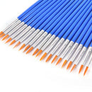 10Pcs Nylon Hair Artist Paint Brush  Watercolor Round Fine Hand Point Tip LJ