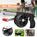 Outdoor Cooking BBQ Fan Air Blower For Barbecue Fire Bellows Hand Crank Too Z9W4