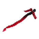 Helmet Braids Gradient Ramp Ponytail Motorcycle Helmet PC Fiber Hair 24"